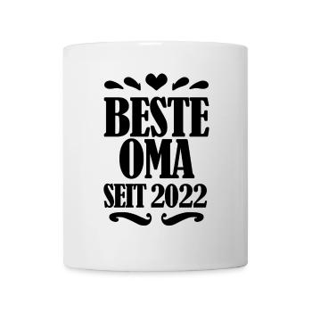 Beste Oma seit 2022 - Oma Geschenk - Tasse - Weiß - Vorne