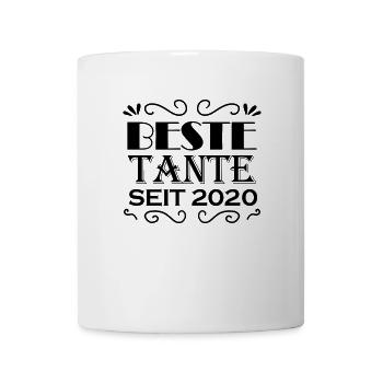 Beste Tante seit 2020 - Tante Geschenkidee - Tasse - Weiß - Vorne