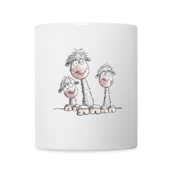 Lustiges Lama Trio I Alpaka Design - Tasse - Weiß - Vorne