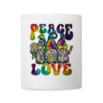 Hippie Gnomes Peace Tie Dye - Tasse - Weiß - Vorne