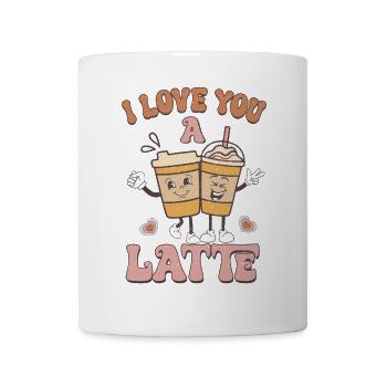 Je t’aime rétro Valentines - Mug blanc - blanc - Devant