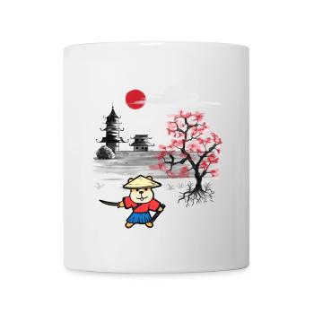 Asie Hamster Ninja Arts Martiaux Autodéfense - Mug blanc - blanc - Devant