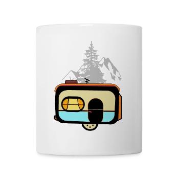Caravane Camping Caravane Construction Caravane Vacances - Mug blanc - blanc - Devant