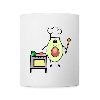 Avocado Vegetable Hobby Chef Vegetarian Cuisine - Mug - white - Front