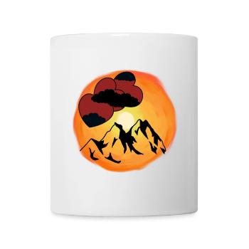 Sunshine Heart Mountaineer Amoureux de la nature Suisse - Mug blanc - blanc - Devant