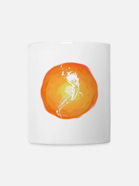 Sonnenschein Wildvögel Vogelschwarm Vögel Sonne - Tasse - Weiß