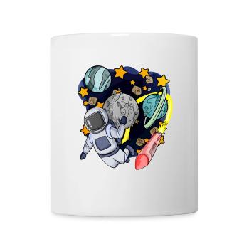 Astronaut im Weltall - Tasse - Weiß - Vorne