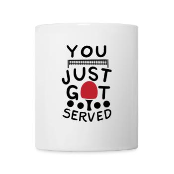 Ping Pong Spruch - Tasse - Weiß - Vorne