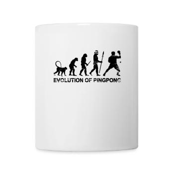 Évolution du pingpong - Mug blanc - blanc - Devant
