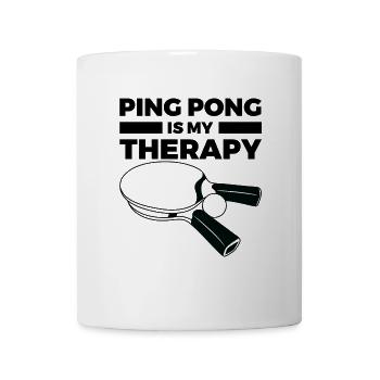 Tischtennis ist meine Therapie - Tasse - Weiß - Vorne