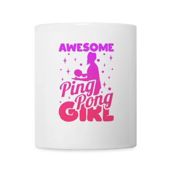 Awesome Ping Pong Girl - Tasse - Weiß - Vorne
