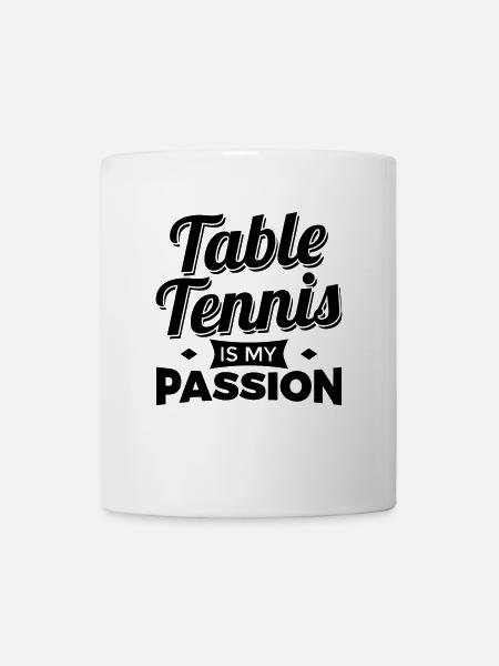 Tischtennis ist meine Passion - Tasse - Weiß