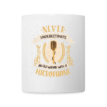 chanteur musicien chant microphone cadeau - Mug blanc - blanc - Devant