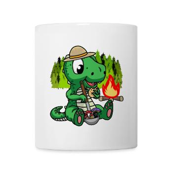 Dino Forest Dwellers Campfire Mythical Creatures Enfants - Mug blanc - blanc - Devant