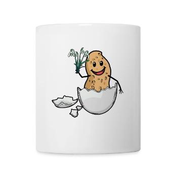 Easter Peanut Spring Easter Egg Flora Eggshell - Mug - white - Front