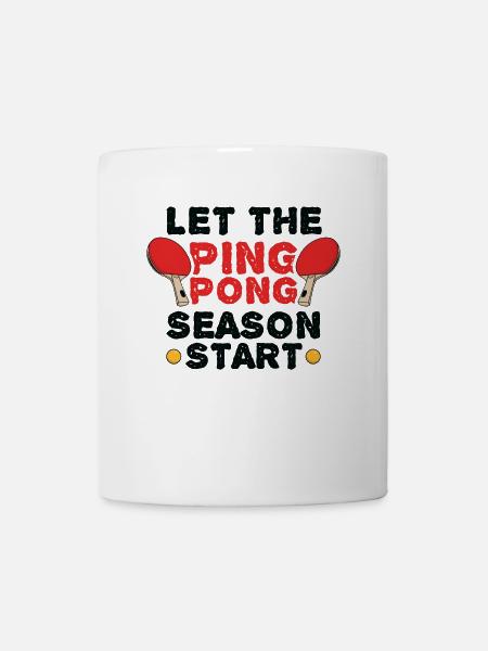 Tischtennis Saison - Tasse - Weiß