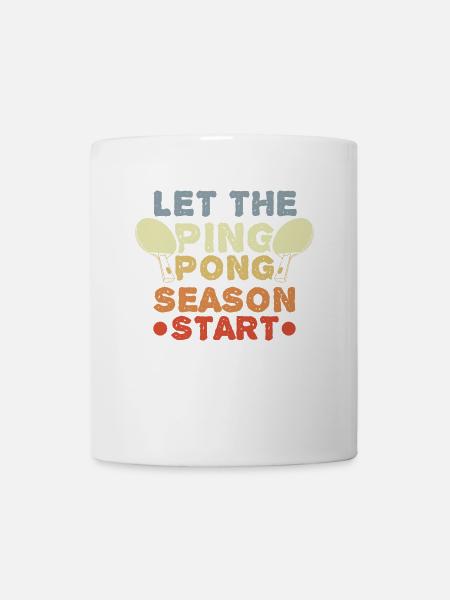 Tischtennisspieler - Tasse - Weiß