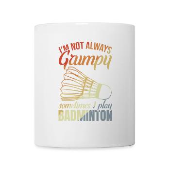 Mürrischer Badmintonspieler - Tasse - Weiß - Vorne