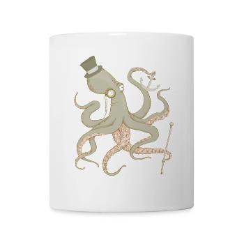 Pieuvre - Mug blanc - blanc - Devant