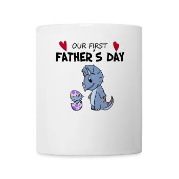 Fête des Pères - Premier cadeau de la fête des Pères - Père Fils - Mug blanc - blanc - Devant