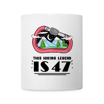 47th birthday mountains 47 years old mountain hiking - Mug - white - Front