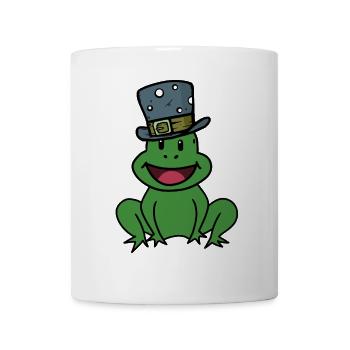 Emotionen Gefühle Kröte Frosch Quark Kinder happy - Tasse - Weiß - Vorne