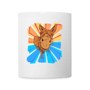 Donkey Gift ungulates Muli Horse Pony Children Child - Mug - white - Front