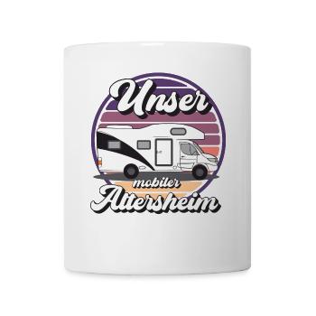 Mobiler Camper Outdoor Design - Tasse - Weiß - Vorne