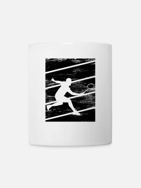 Badminton Spieler - Tasse - Weiß