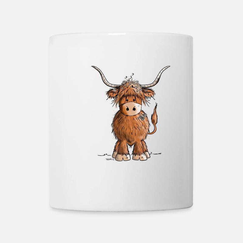 Just Really Like Cows Schottisches Hochlandrind - Tasse - Weiß