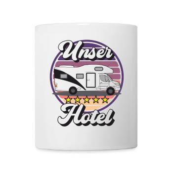 Campingplatzimpressionen: Wohnmobil Design - Tasse - Weiß - Vorne