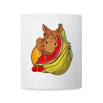 Donkey ungulates Mulie mule summer fruits fruit - Mug - white - Front