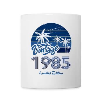 Vintage Year 1985 Limited Edition Blue - Mug - white - Front