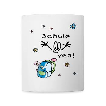 Schule yes - Tasse - Weiß - Vorne