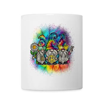 Hippie Gnomes Peace Tie Dye - Tasse - Weiß - Vorne