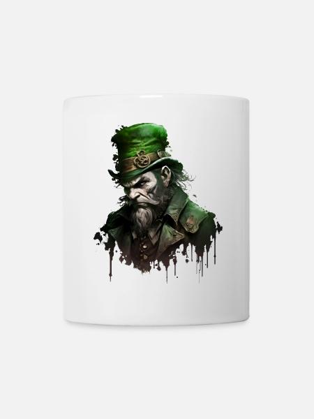 Untoter Leprechaun mit Hut - Tasse - Weiß