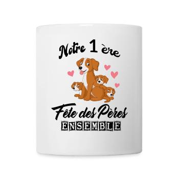 Body bébé meilleur papa première fête des pères - Mug blanc - blanc - Devant