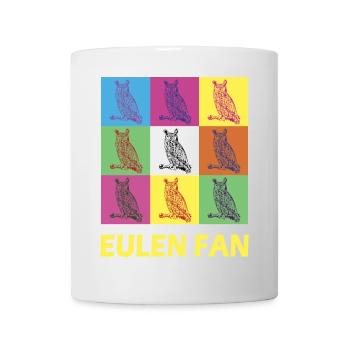 Eulen Fan Design - Tasse - Weiß - Vorne
