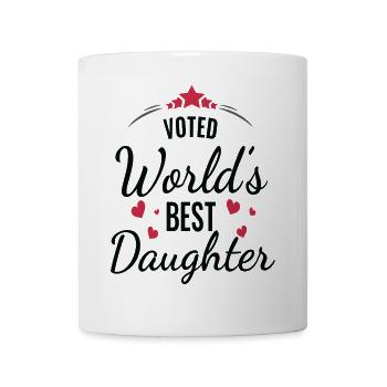 Voted World’s Best Daughter - Mug - white - Front