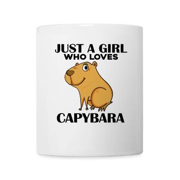 Capybara Fille Dicton - Mug blanc - blanc - Devant