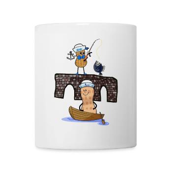 Moin maritime Peanuts Angler Sailor Captain Ahoy - Mug - white - Front