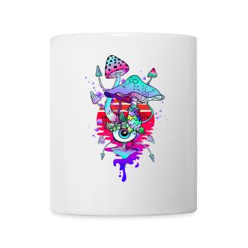 Magisch Pilze Psychedelic Mushrooms - Tasse - Weiß - Vorne