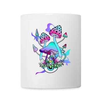 Trippy Hippie Psychedelic Mushroom - Mug - white - Front
