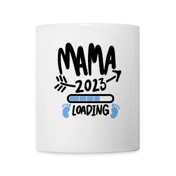Mama 2023 Mutter Schwangerschaft Geschenk - Tasse - Weiß - Vorne