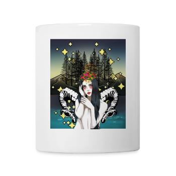 Rêve Fantaisie Elfe Créatures mythiques Contes de fées magiques - Mug blanc - blanc - Devant