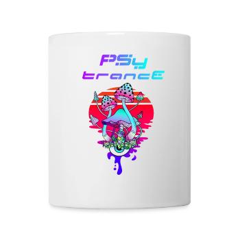 Psytrance Psychedelic Pilz Sunset - Tasse - Weiß - Vorne