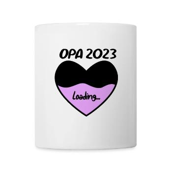 Opa 2023 loading - Opa werden - Opa Geschenk - Tasse - Weiß - Vorne
