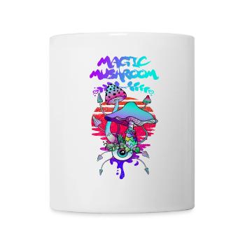 Zauberpilze psychedelischer Sonnenuntergang - Tasse - Weiß - Vorne