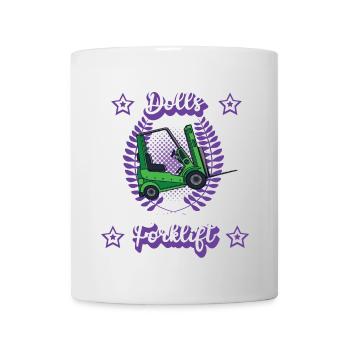 Employé d’entrepôt de chariot élévateur, métier de logistique de chariots élévateurs - Mug blanc - blanc - Devant