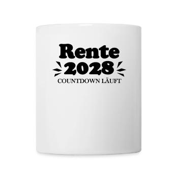 Rente 2028 Ruhestand Rentner Renteneintritt - Tasse - Weiß - Vorne